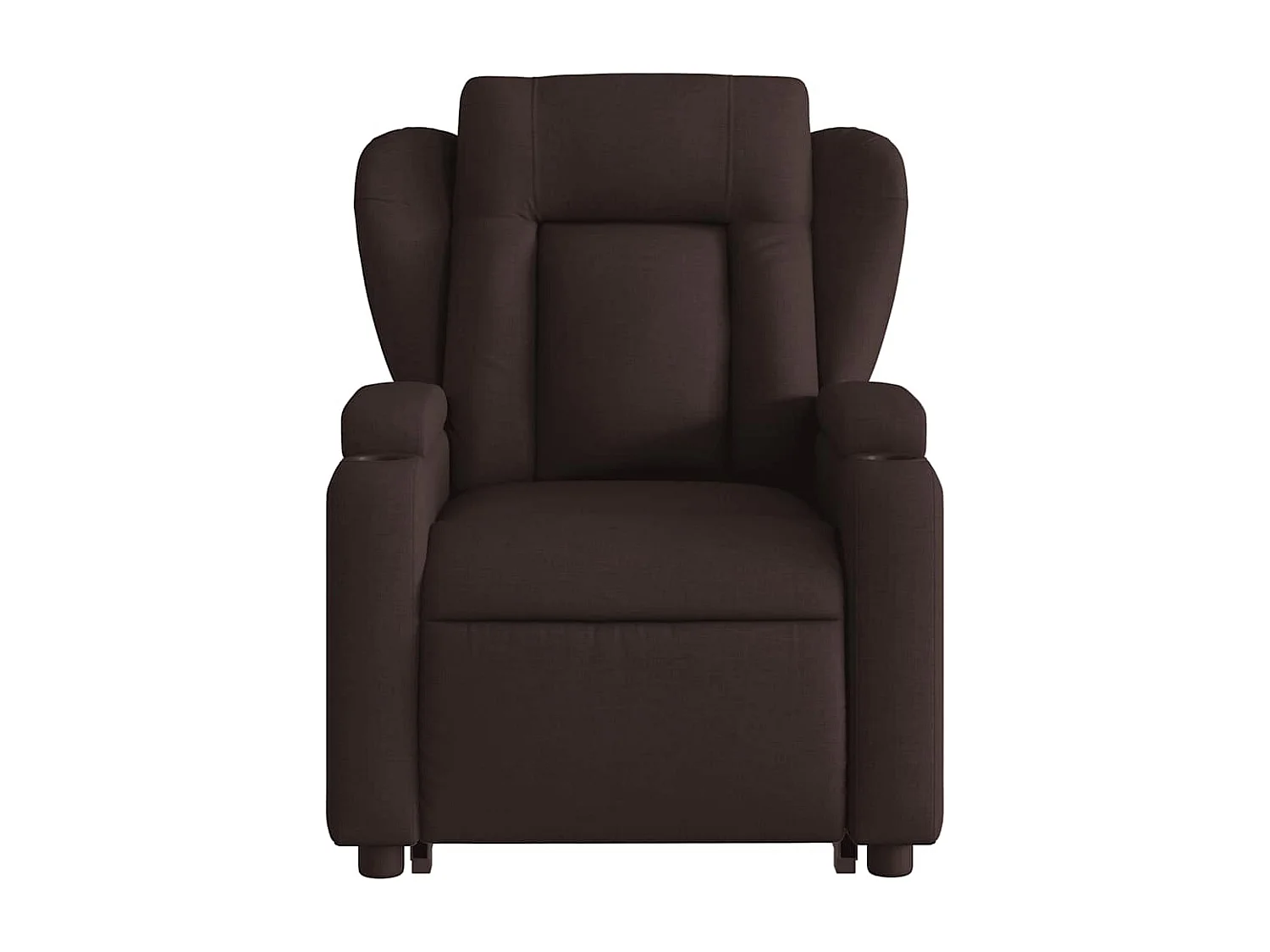 Sillón de salón | Silla | Sillón masaje eléctrico reclinable elevable tela marrón oscuro SHL5624