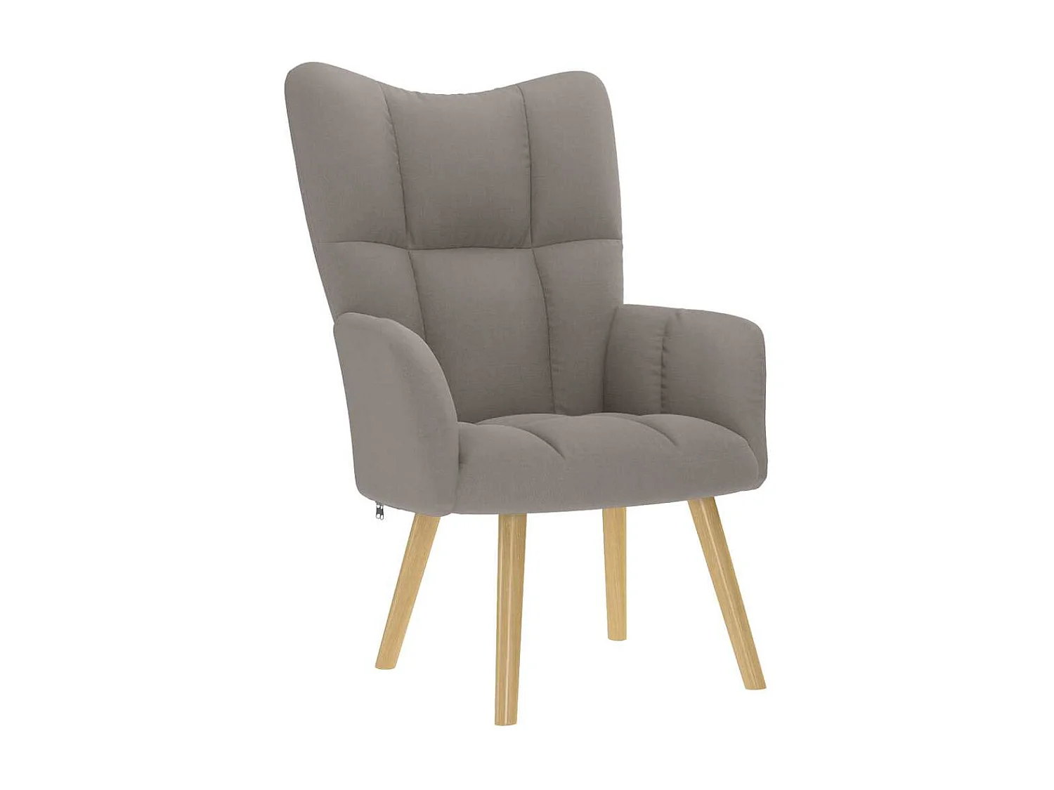 Relaxsessel mit Hocker | Lounge Sessel indoor Taupe Stoff SHL9045