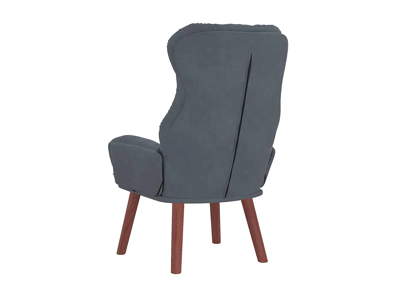 Fauteuil Salon-Chaise de relax Gris foncé 69x74x93 cm Velours SHL3797