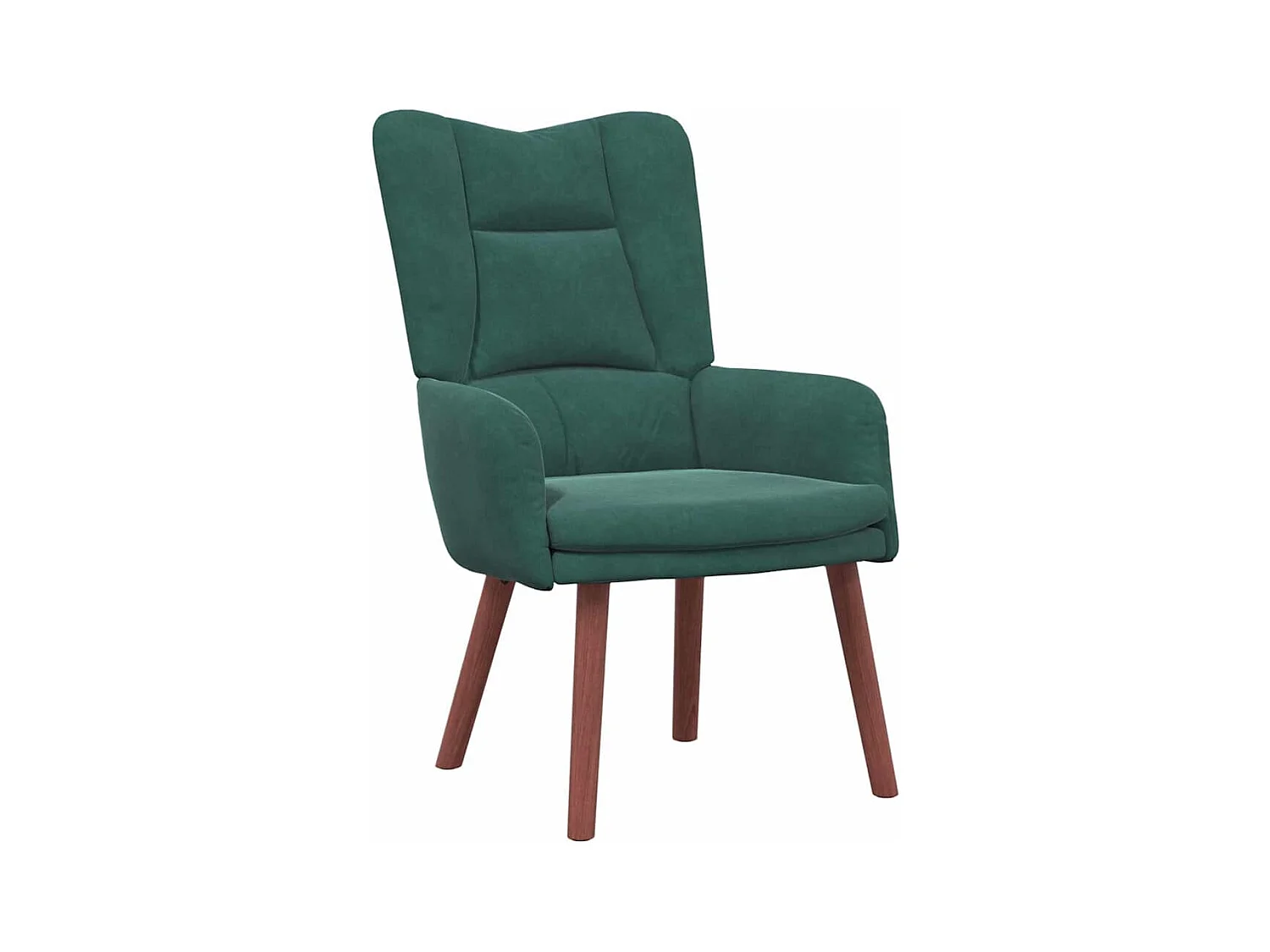 Fauteuil Salon-Chaise de relax Vert foncé 63x67x94 cm Velours SHL3190