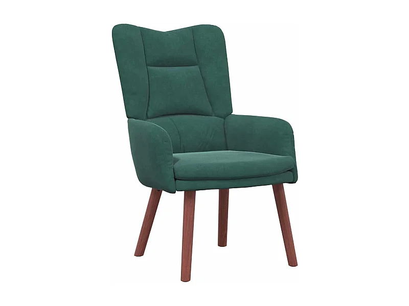 Fauteuil Salon-Chaise de relax Vert foncé 63x67x94 cm Velours SHL3190