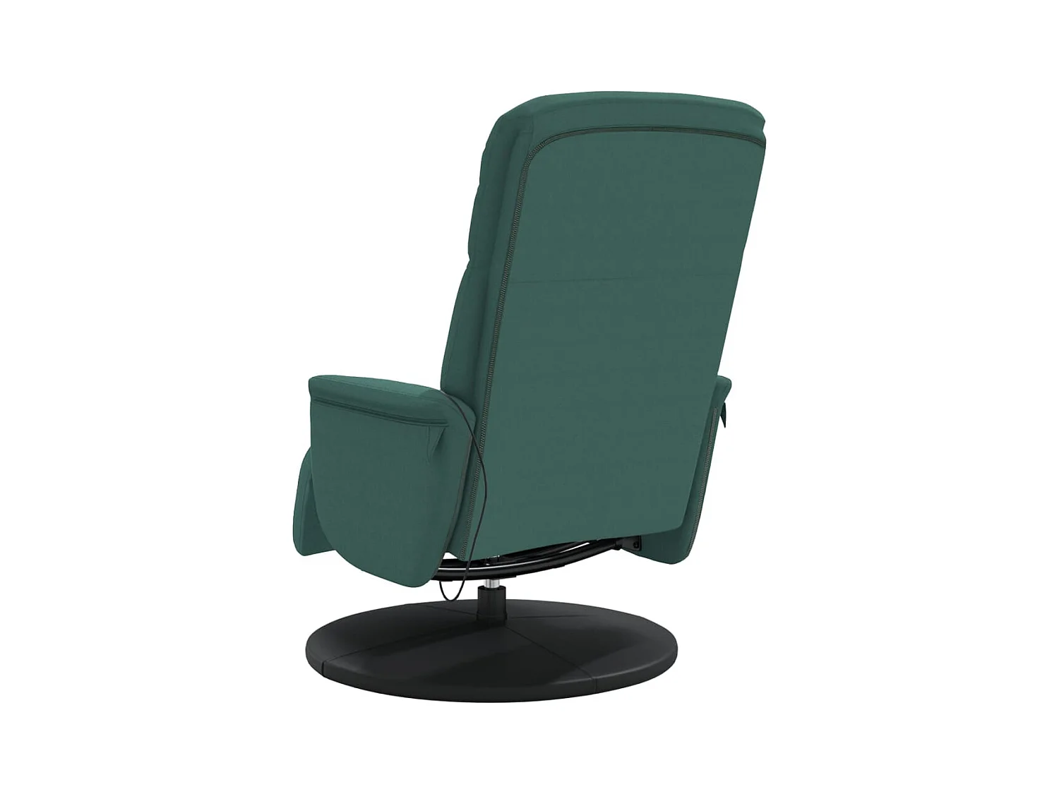 Sillón de relax | Sillón reclinable masaje con reposapiés terciopelo verde oscuro SHL7209