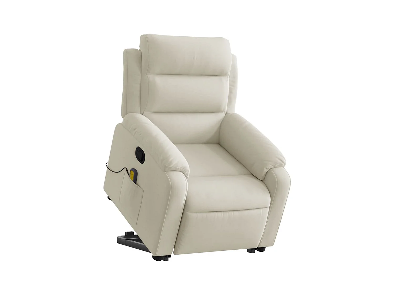 Sillón de relax | Sillón reclinable de masaje elevable terciopelo crema SHL3016