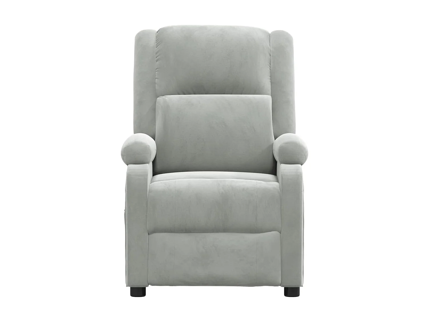 Fauteuil inclinable-Fauteuil de salon gris clair velours SHL3532