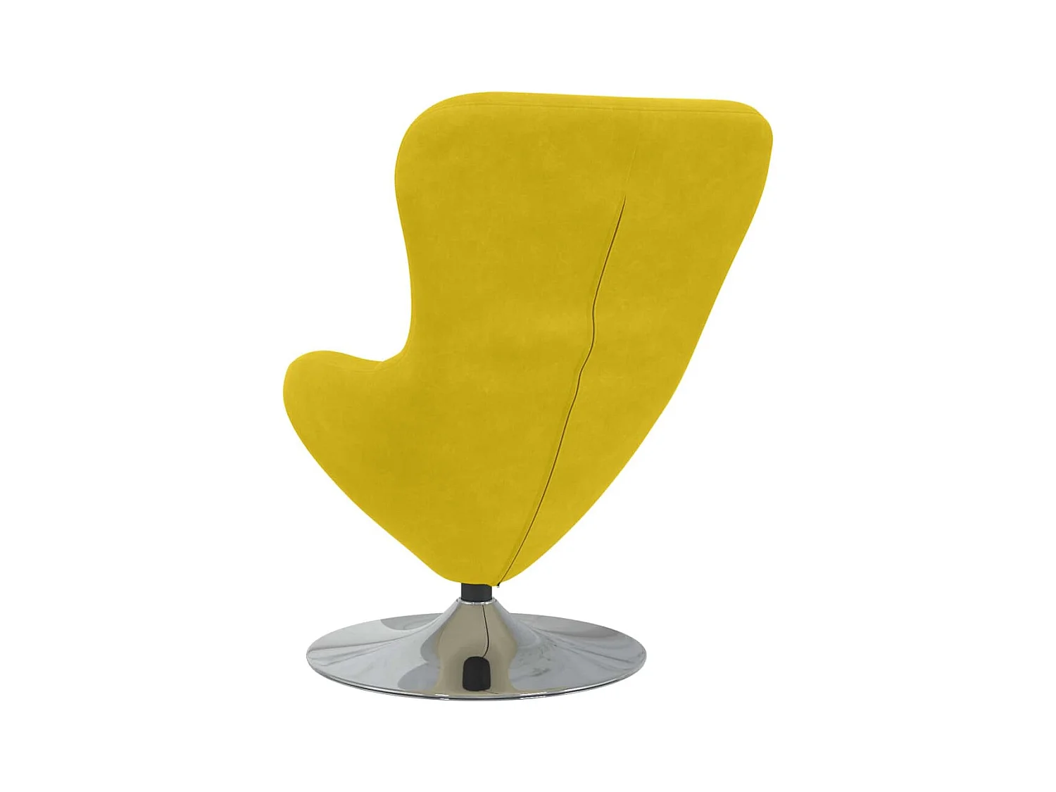 Sillón de relax | Sillón huevo Amarillo 63x73x90 cm Terciopelo SHL5026