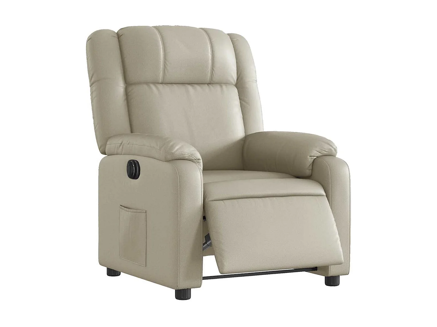 Relaxsessel Elektrisch | Lounge Sessel indoor Creme Kunstleder SHL5159