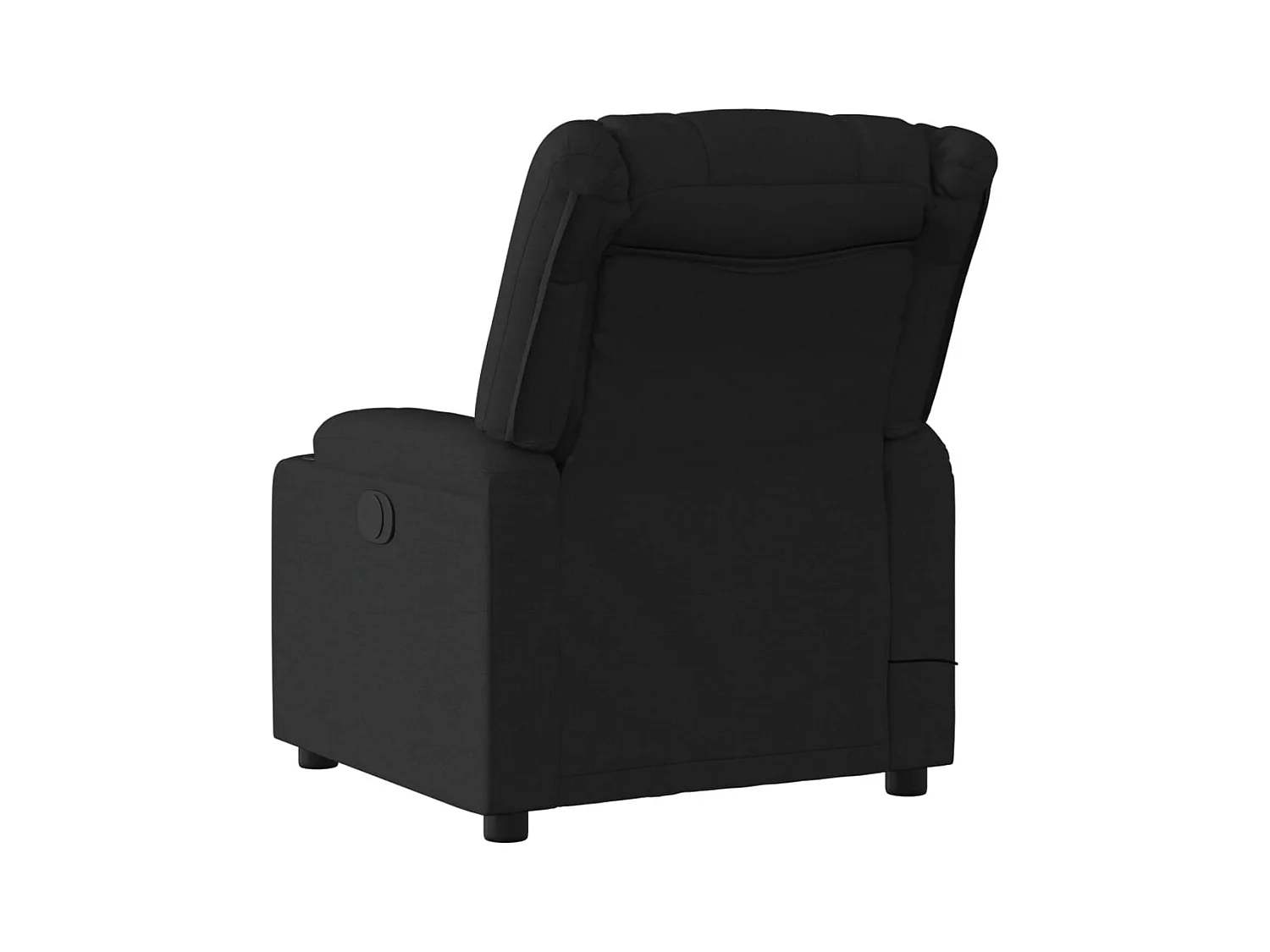 Fauteuil inclinable-Chaise de relax-Fauteuil de Massage noir tissu SHL3165