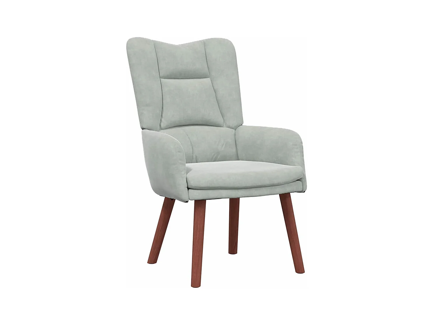 Sillón de relax | Silla Relax | Sillón de salón Gris claro 63x67x94 cm Terciopelo SHL9792