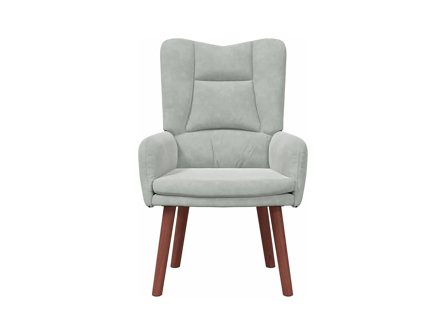 Sillón de relax | Silla Relax | Sillón de salón Gris claro 63x67x94 cm Terciopelo SHL9792