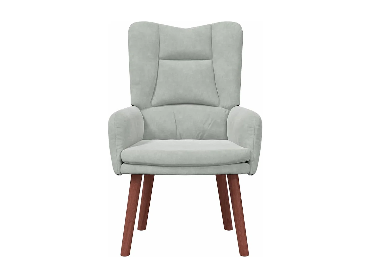 Fauteuil Salon-Chaise de relax Gris clair 63x67x94 cm Velours SHL2136