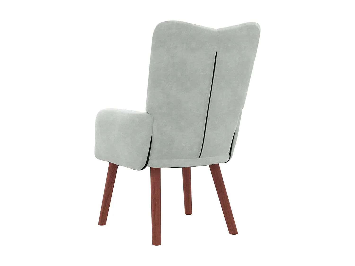 Fauteuil Salon-Chaise de relax Gris clair 63x67x94 cm Velours SHL2136