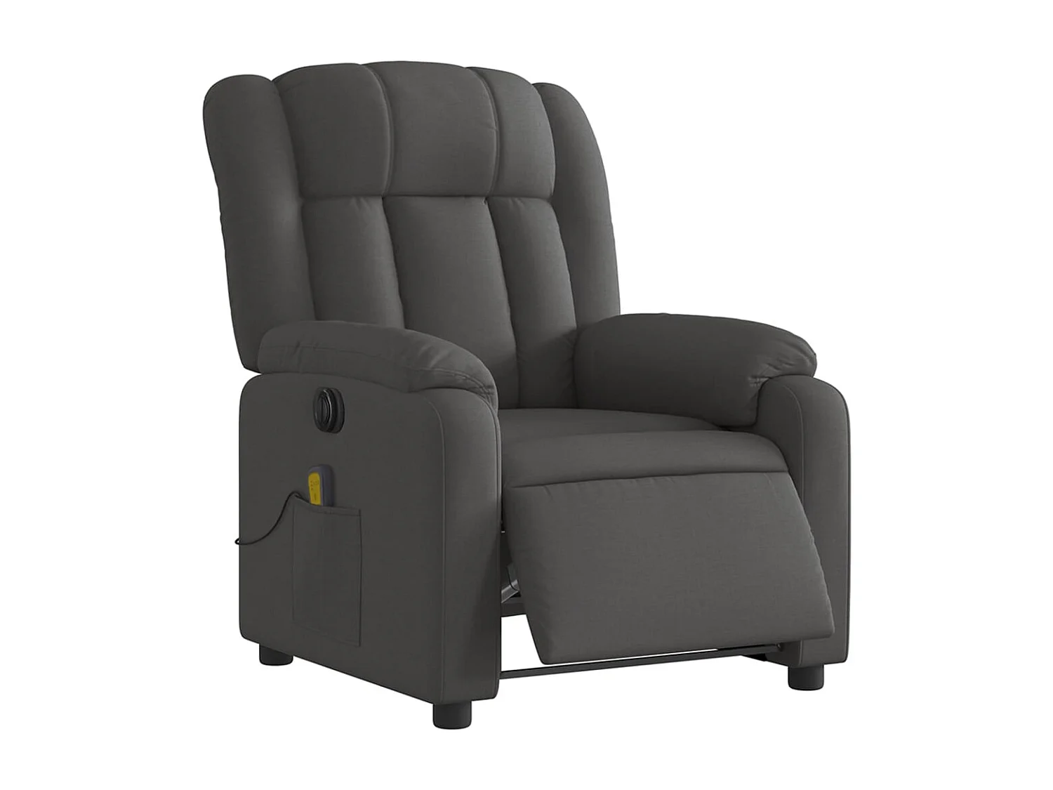 Fauteuil inclinable électrique-Chaise-Fauteuil de Massage gris foncé tissu SHL4168