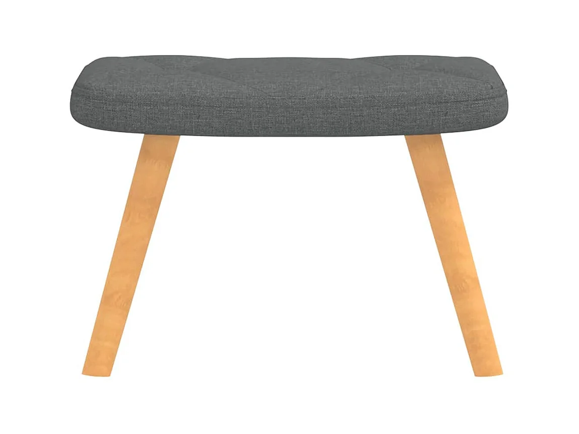 Sillón de relax | Silla de relax con taburete tela gris oscuro SHL9838