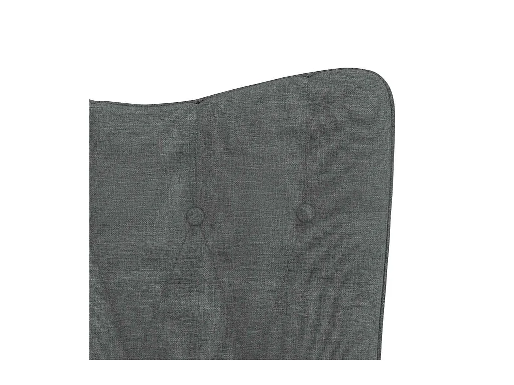 Sillón de relax | Silla de relax con taburete tela gris oscuro SHL9838