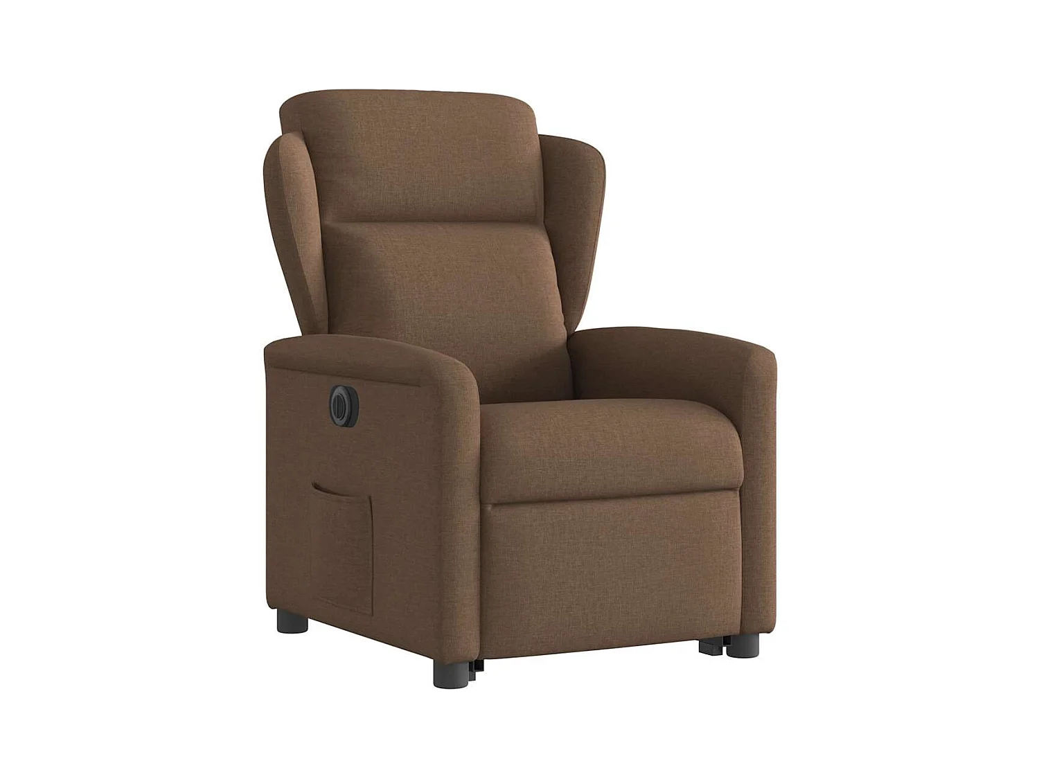 Fauteuil inclinable électrique-Chaise de relax-Fauteuil TV marron tissu SHL2037