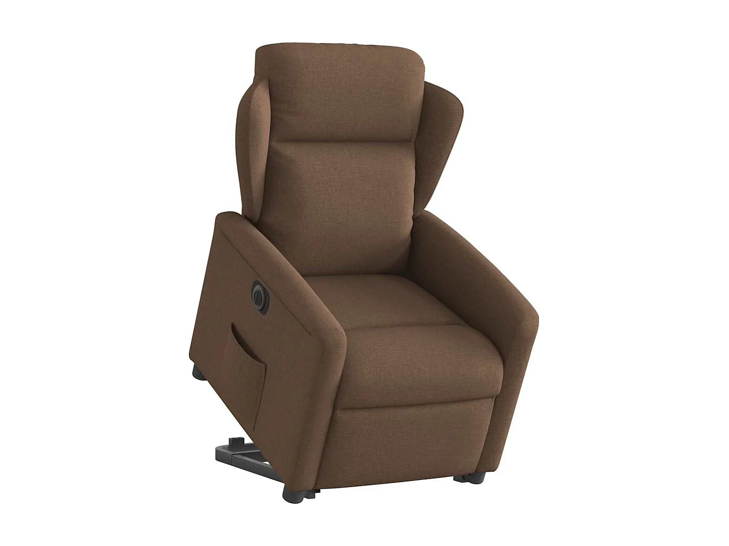 Fauteuil inclinable électrique-Chaise de relax-Fauteuil TV marron tissu SHL2037