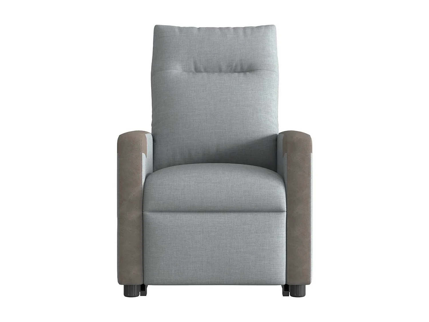 Fauteuil inclinable-Chaise de relax-Fauteuil TV Gris clair Tissu SHL2483