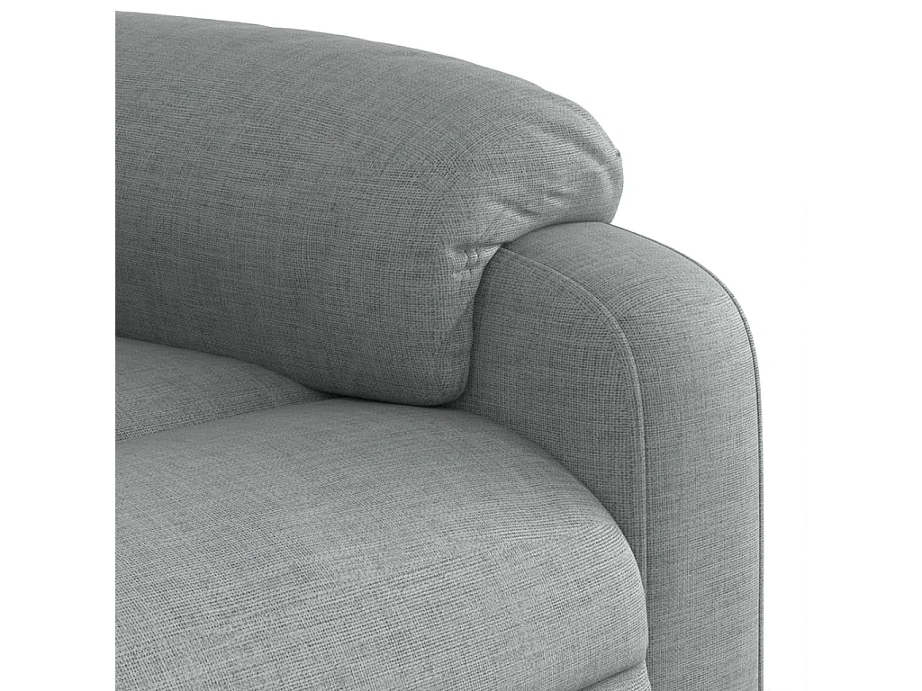 Fauteuil inclinable-Chaise de relax-Fauteuil de Massage gris clair tissu SHL1615
