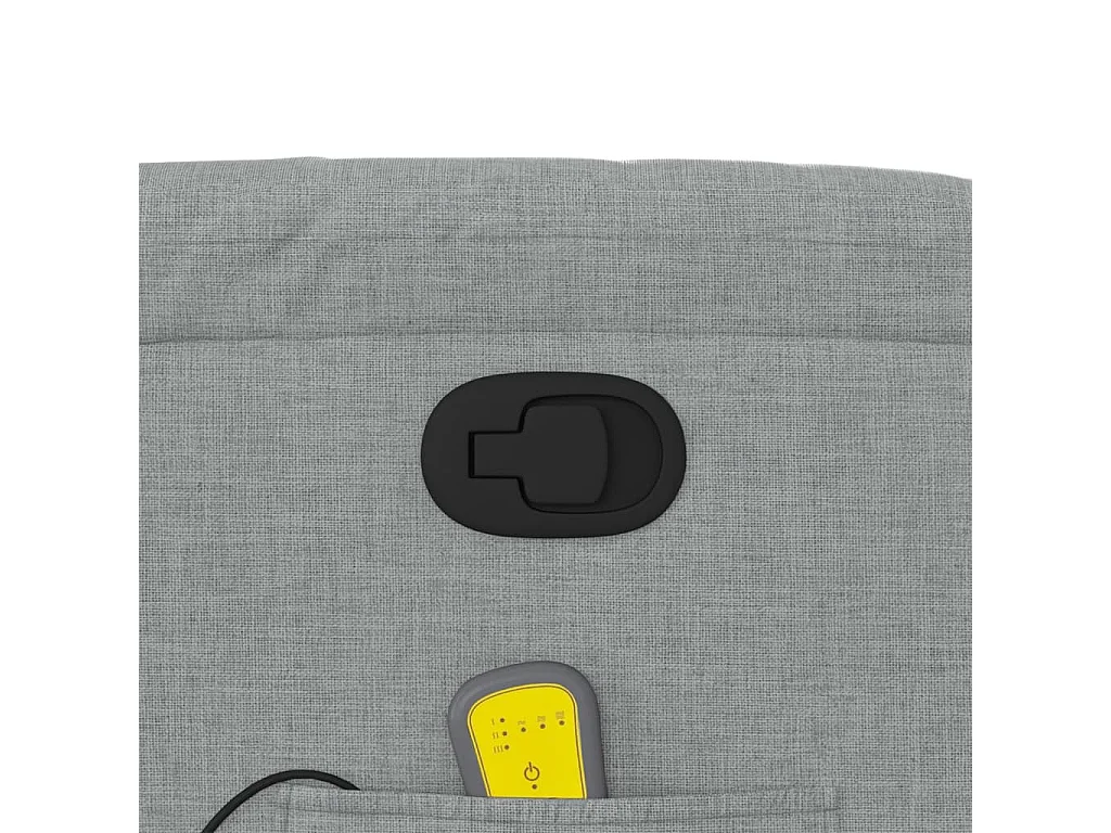 Fauteuil inclinable-Chaise de relax-Fauteuil de Massage gris clair tissu SHL1615