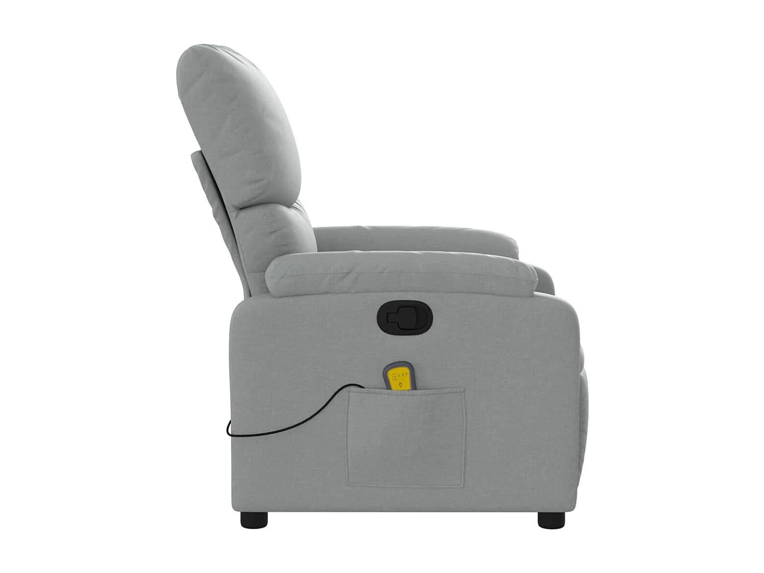 Fauteuil inclinable-Chaise de relax-Fauteuil de Massage gris clair tissu SHL1615
