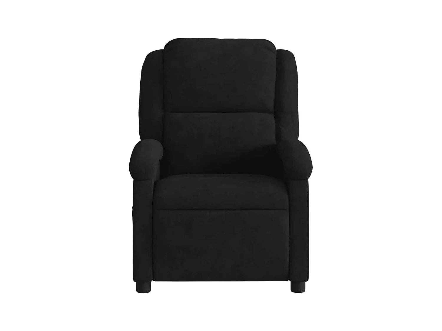 Sillón de relax | Sillón reclinable de masaje eléctrico terciopelo negro SHL6526