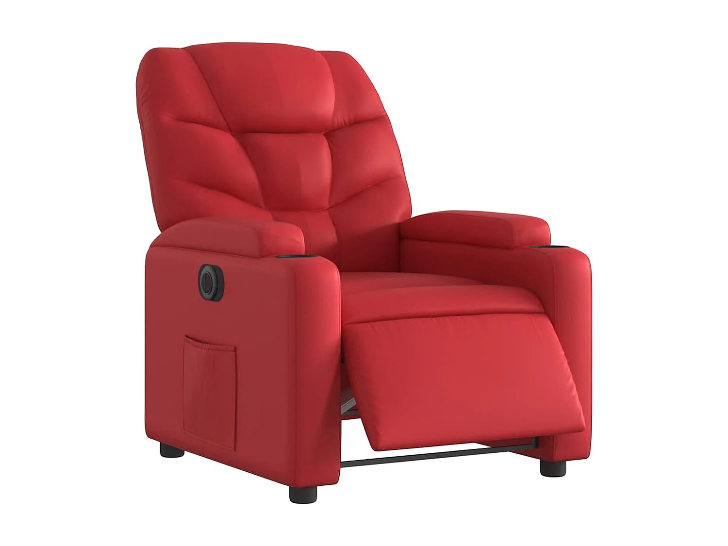 Fauteuil inclinable électrique-Chaise de relax-Fauteuil salon Rouge Similicuir SHL2331