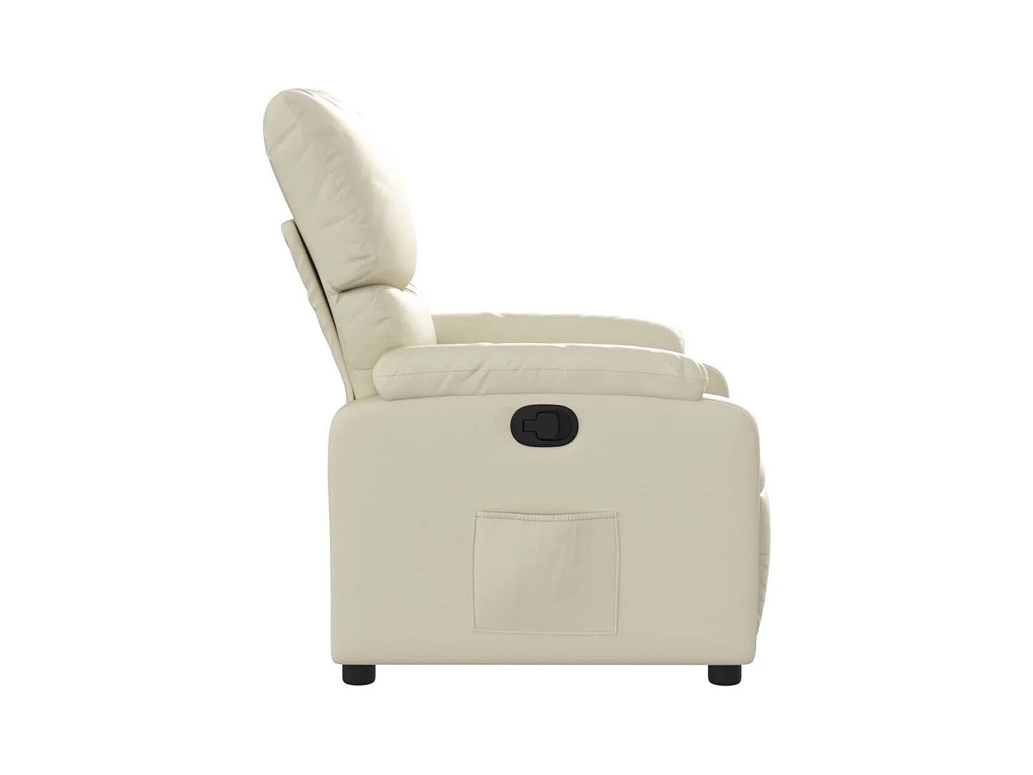 Sillón de relax | Sillón reclinable de cuero sintético crema SHL3218