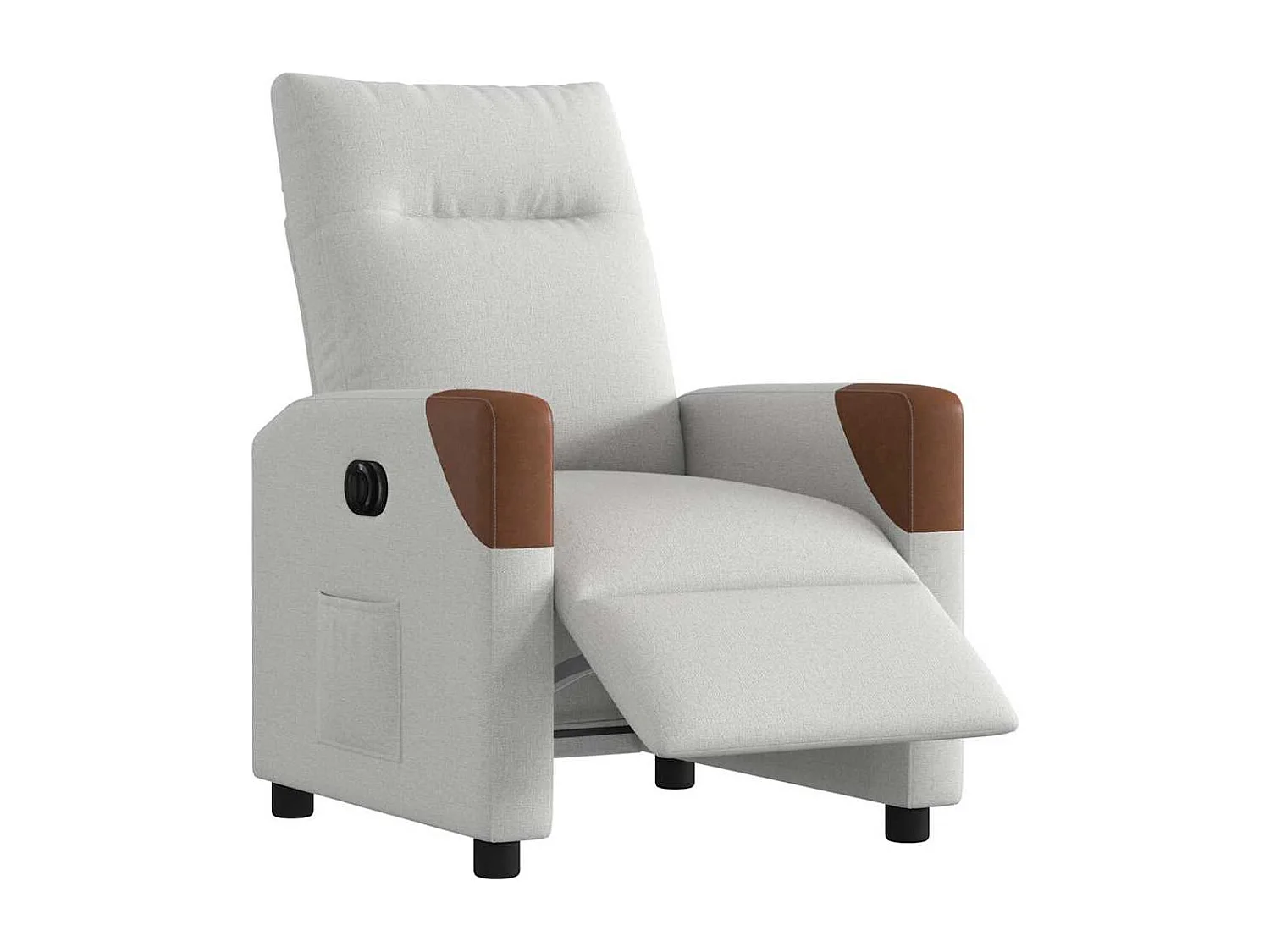 Poltrona da salotto | Sedia Rilassante | Poltrona Elettrica Reclinabile Grigio Nuvola in Tessuto SHL3696