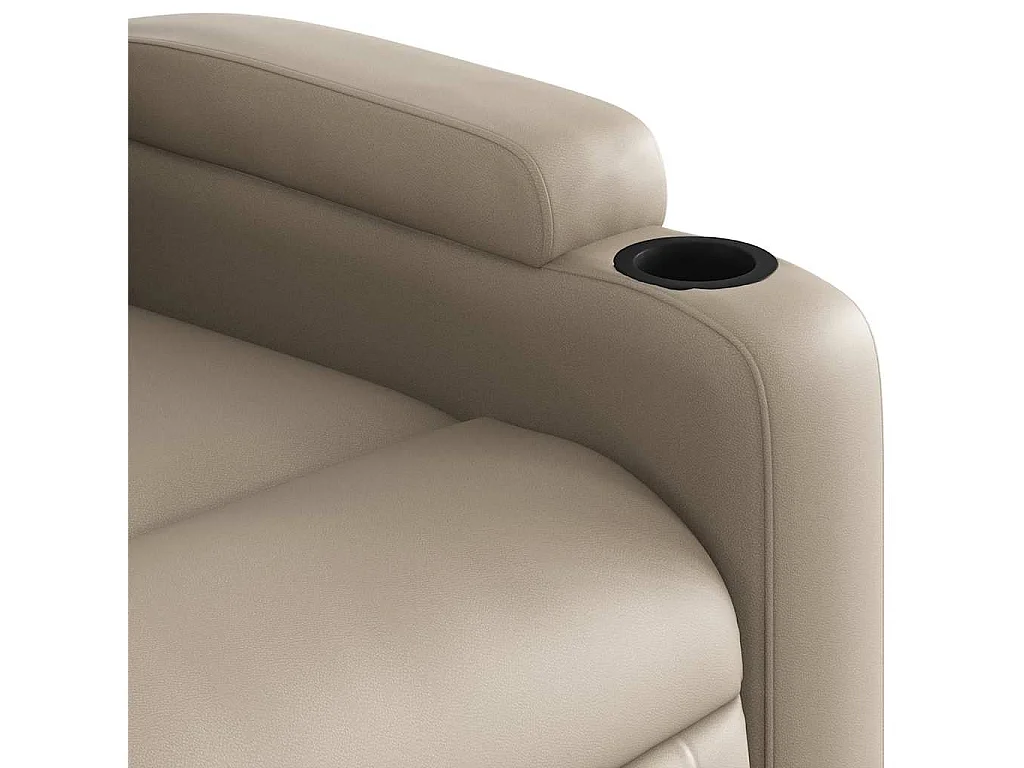 Sillón de salón | Silla | Sillón de masaje reclinable cuero sintético color capuchino SHL6533