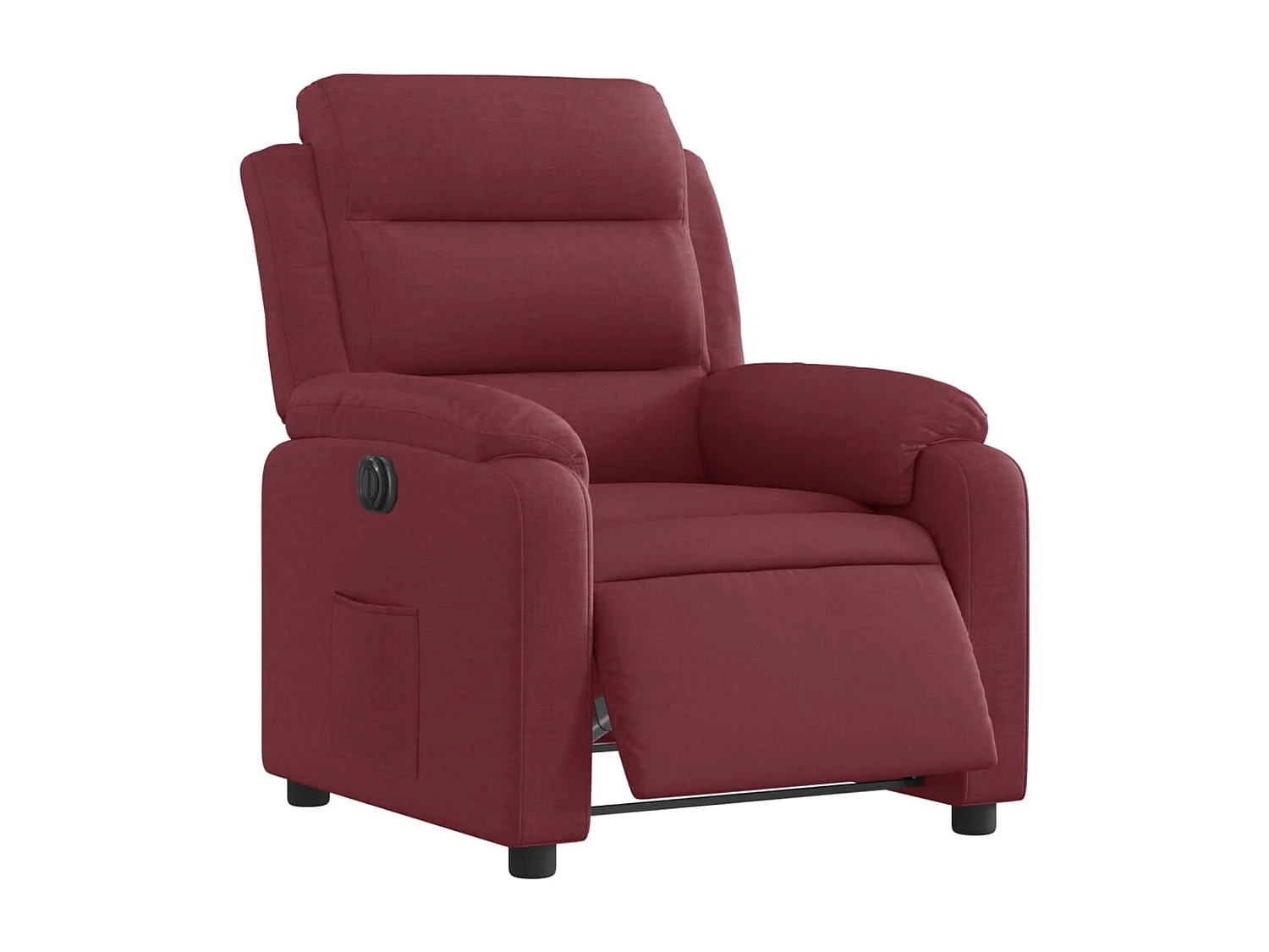 Fauteuil inclinable électrique-Chaise de relax-Fauteuil salon Rouge bordeaux Tissu SHL3961
