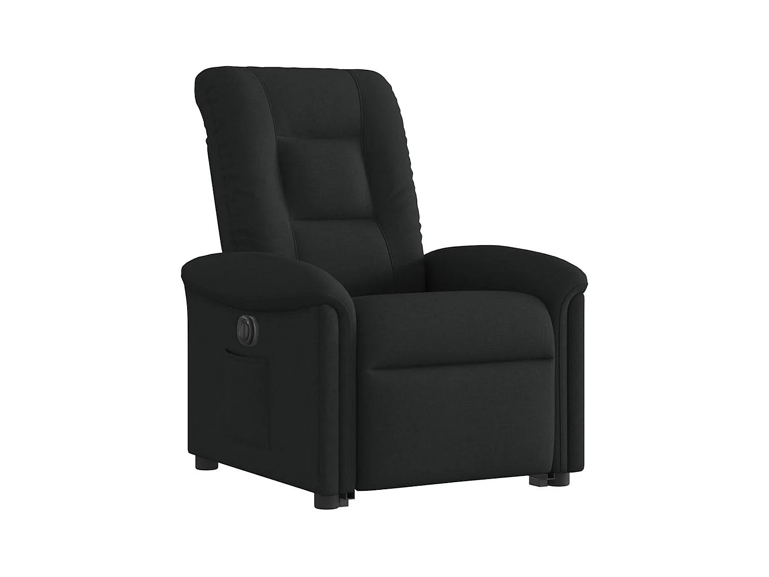 Silla de relax | Sillón eléctrico reclinable elevable de tela negro SHL4373