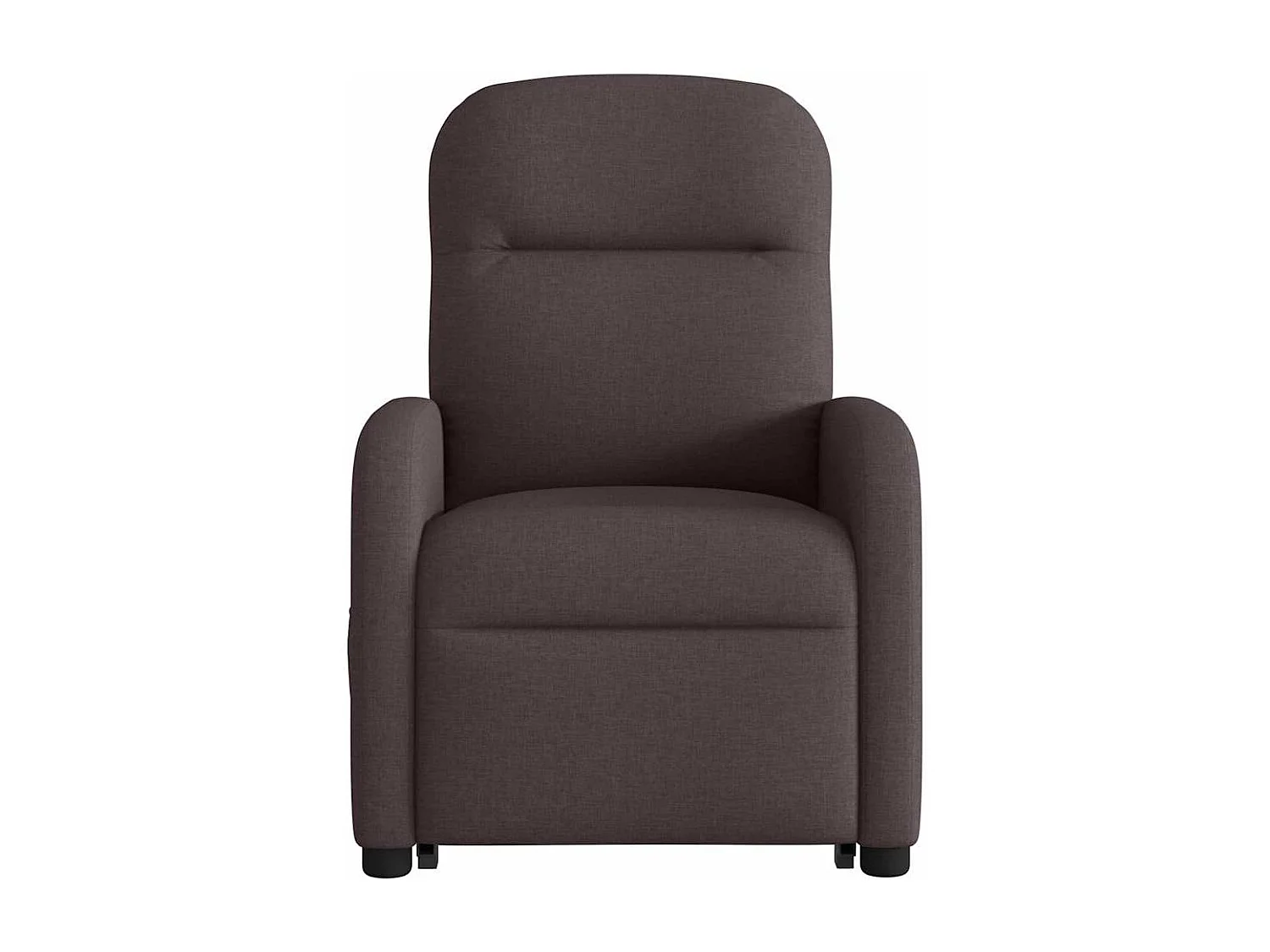 Fauteuil inclinable électrique-Chaise de relax-Fauteuil de Massage Marron foncé Tissu SHL3298