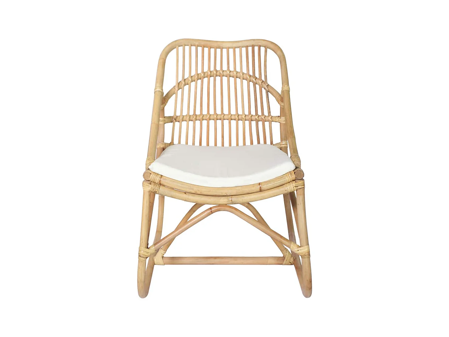 Fauteuil de salon-Chaise en rotin Lin 54x75,5x78 cm SHL5283