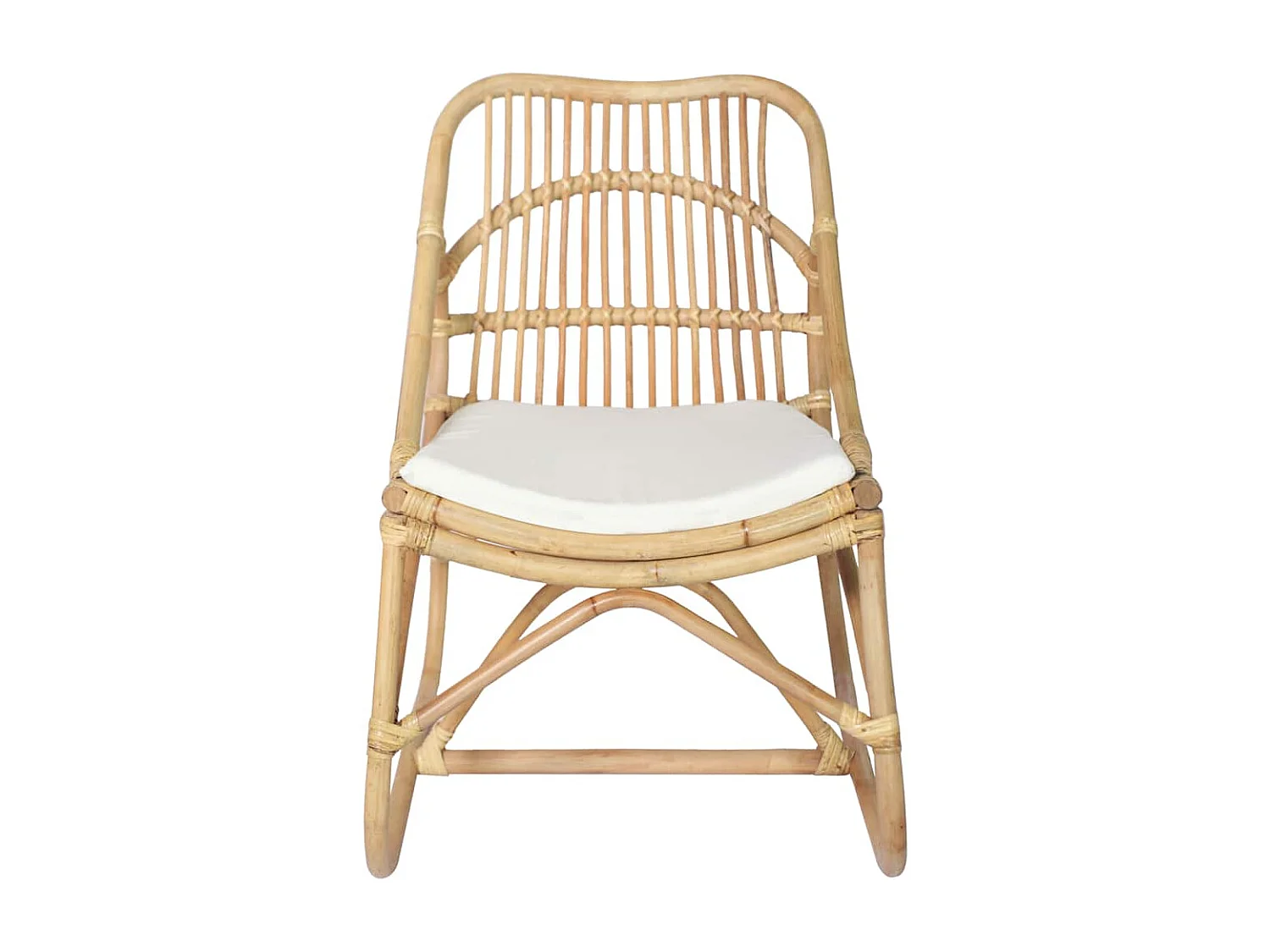 Fauteuil de salon-Chaise en rotin Lin 54x75,5x78 cm SHL5283