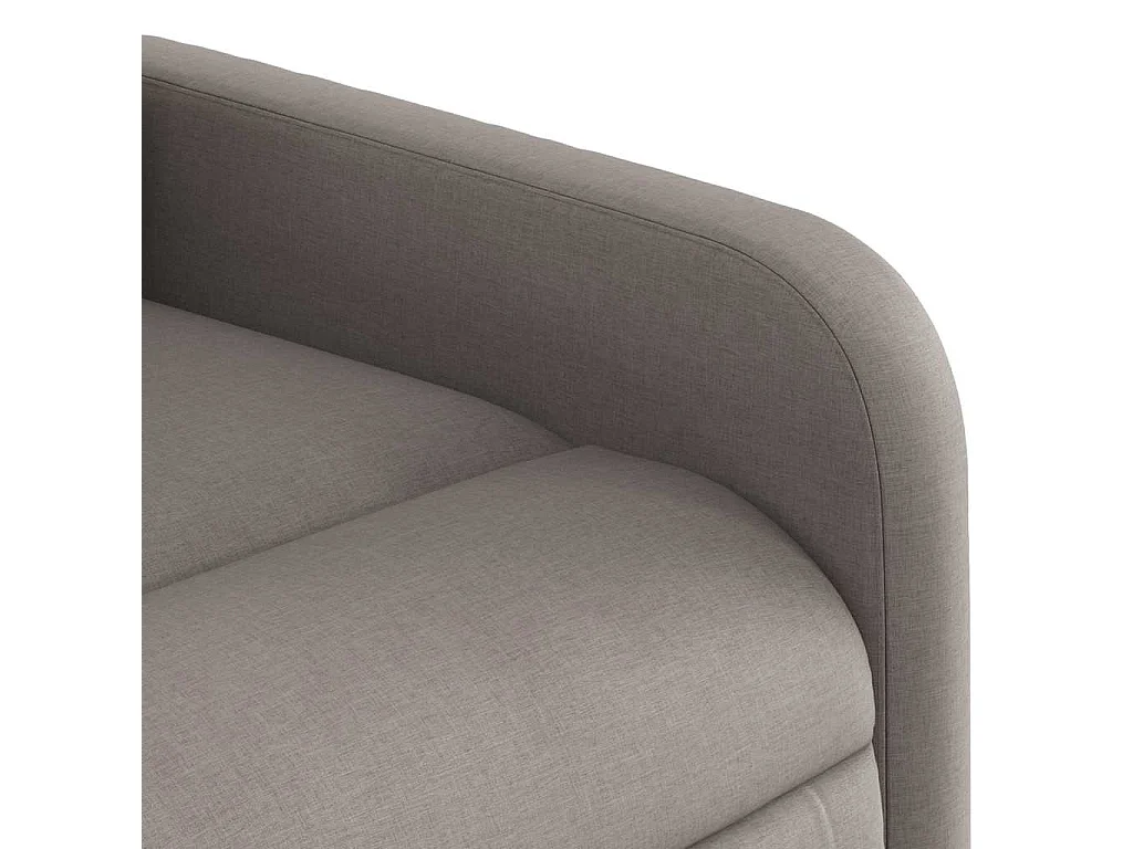 Sillón de salón | Silla | Sillón de masaje reclinable de tela gris taupé SHL8953