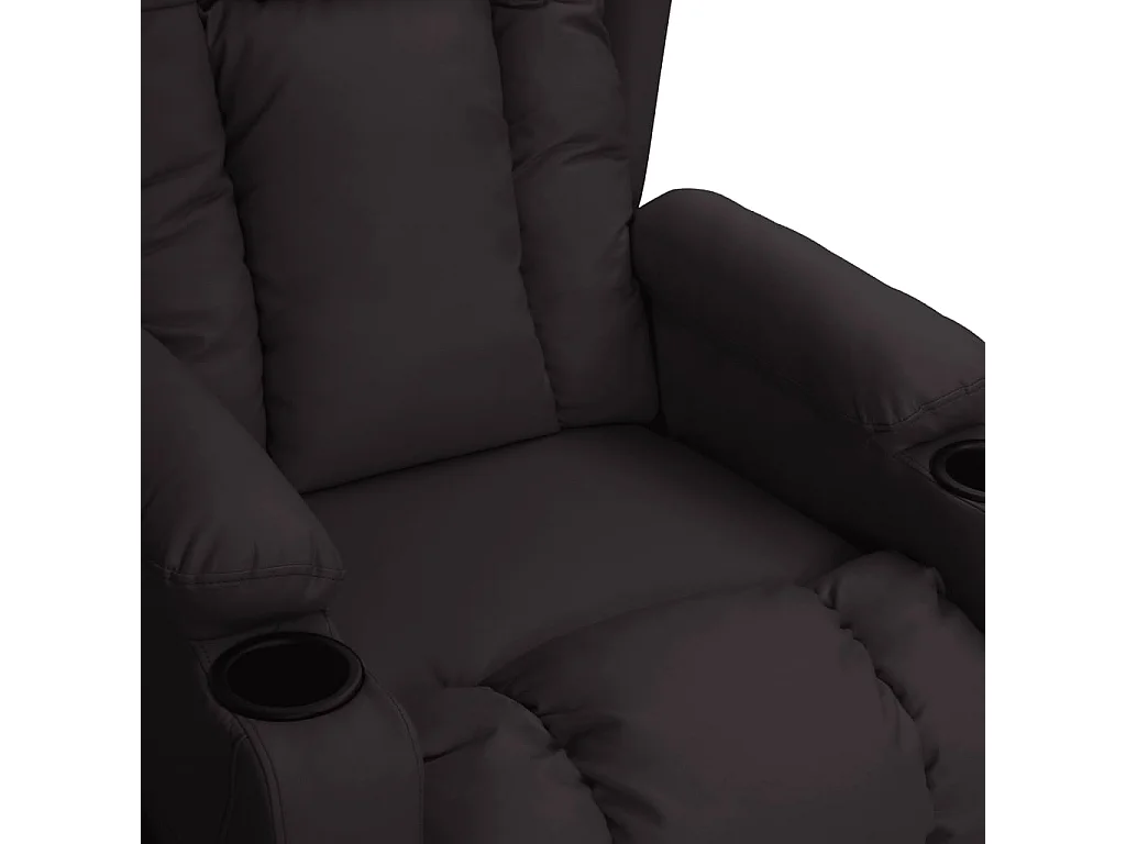 Aufstehsessel-Relaxsessel Schwarz Kunstleder SHL11748