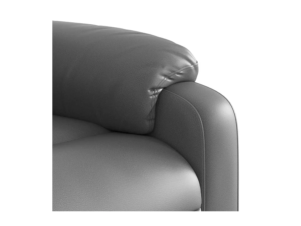 Sillón de salón | Silla | Sillón de masaje reclinable cuero sintético gris SHL9938
