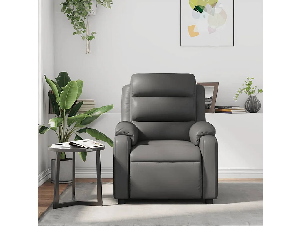 Relaxsessel | Massagesessel Grau Kunstleder SHL47204