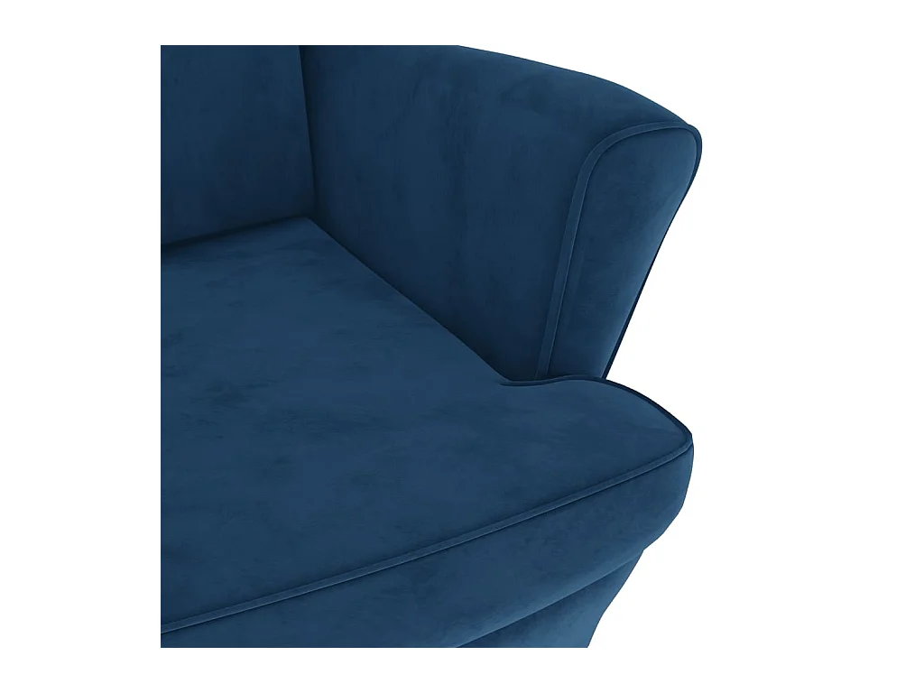 Poltrona | Cadeira Relax | Poltrona Confortável para Sala veludo azul SHL678155