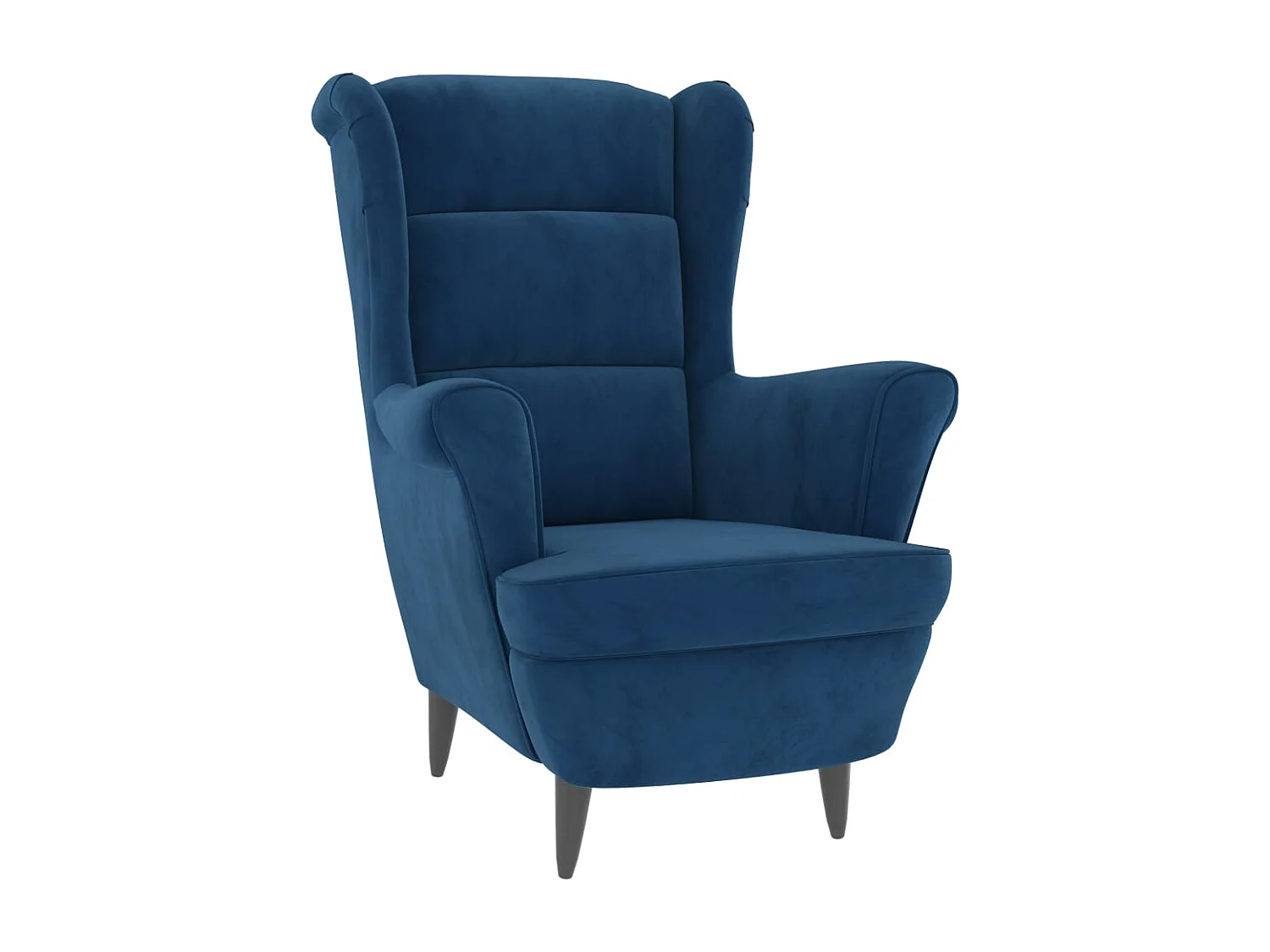 Relaxsessel | Lounge Sessel für Wohnzimmer Blau Samt SHL63602