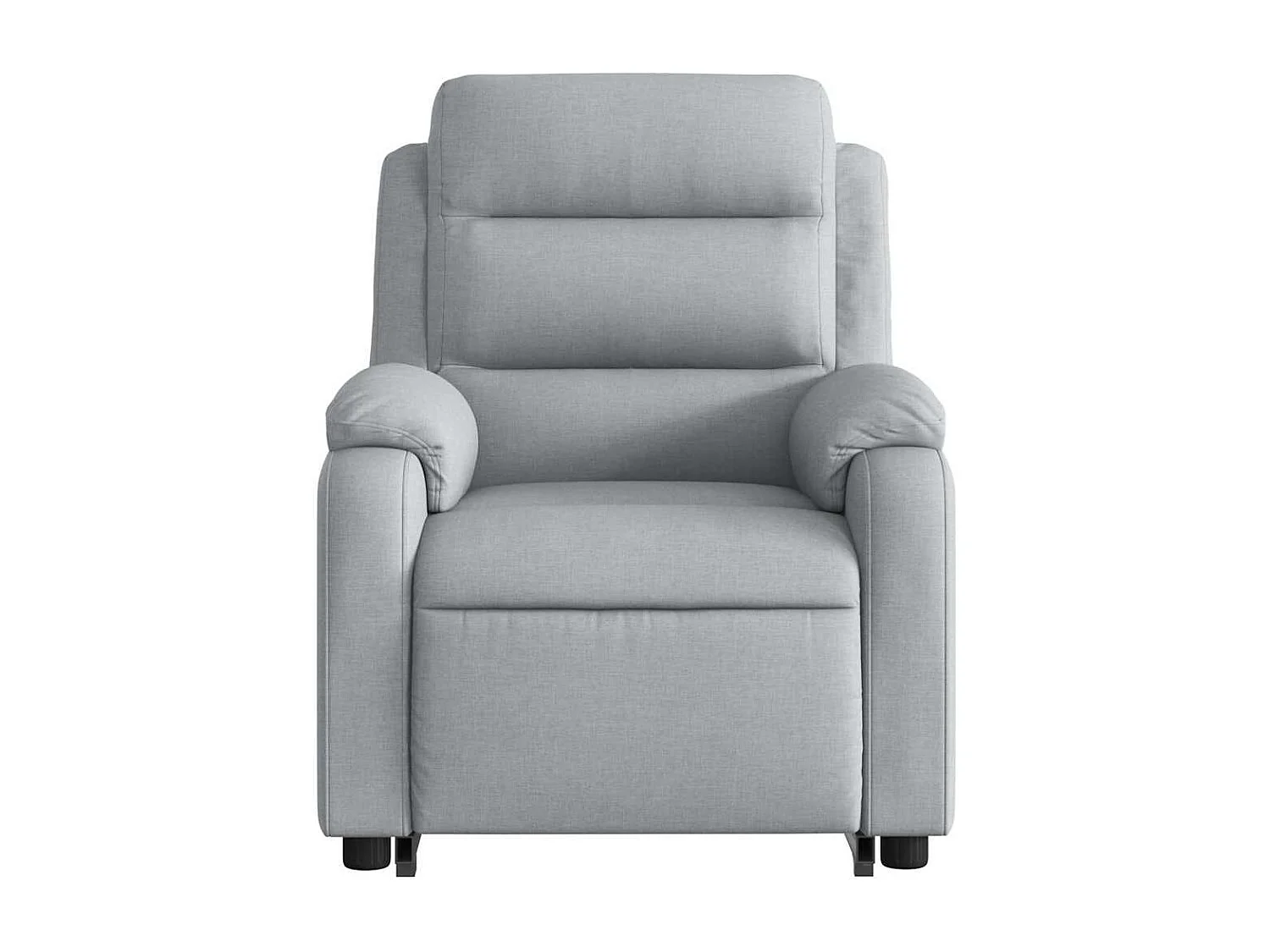 Fauteuil inclinable-Chaise de relax-Fauteuil de Massage Gris clair Tissu SHL4973