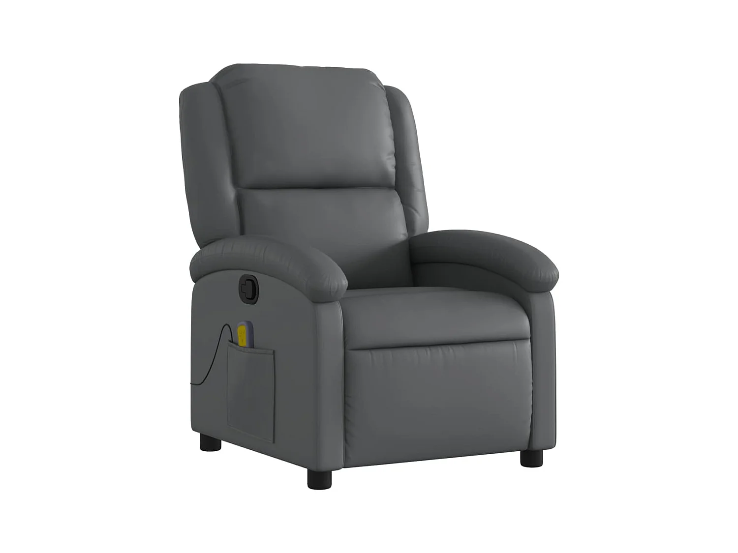 Sillón de salón | Silla | Sillón de masaje reclinable cuero sintético gris SHL5867
