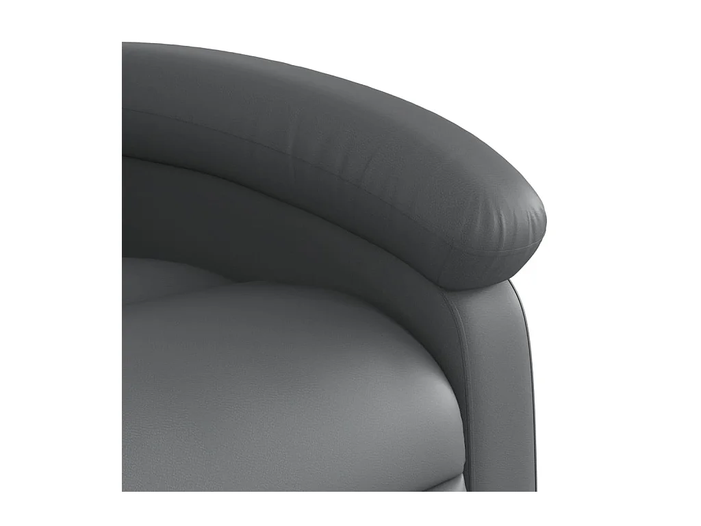 Sillón de salón | Silla | Sillón de masaje reclinable cuero sintético gris SHL5867