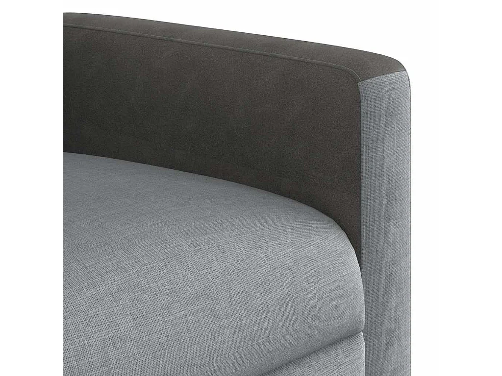 Poltrona Relax | Poltrona Massaggiante Reclinabile Grigio Chiaro in Tessuto SHL1779