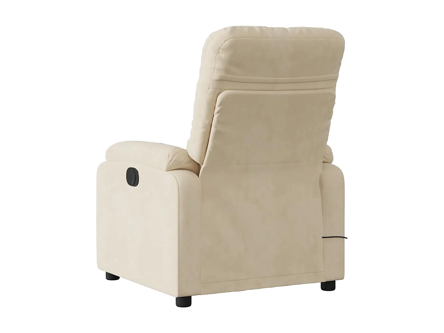 Fauteuil inclinable électrique-Chaise-Fauteuil de Massage crème SHL5319