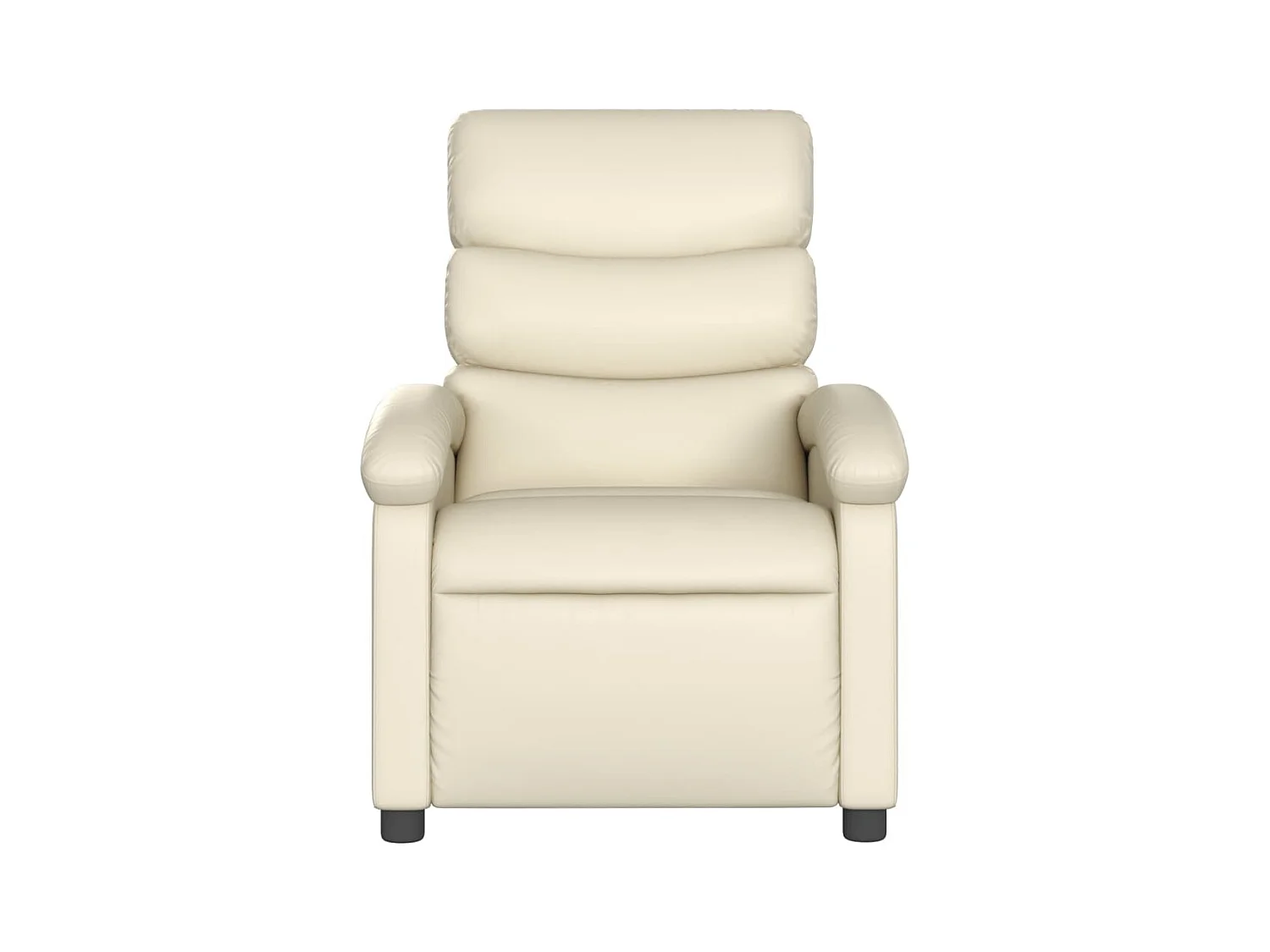 Fauteuil inclinable-Chaise de relax-Fauteuil de Massage crème similicuir SHL2497
