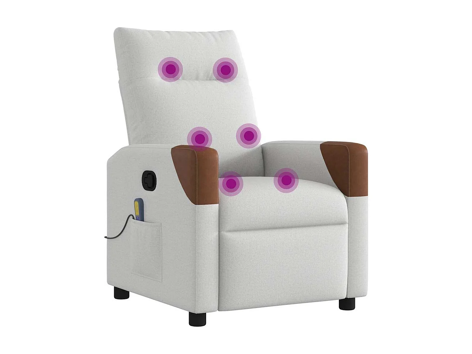 Relaxsessel | Massagesessel Wolkengrau Stoff SHL69420