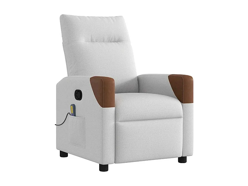 Relaxsessel | Massagesessel Wolkengrau Stoff SHL69420