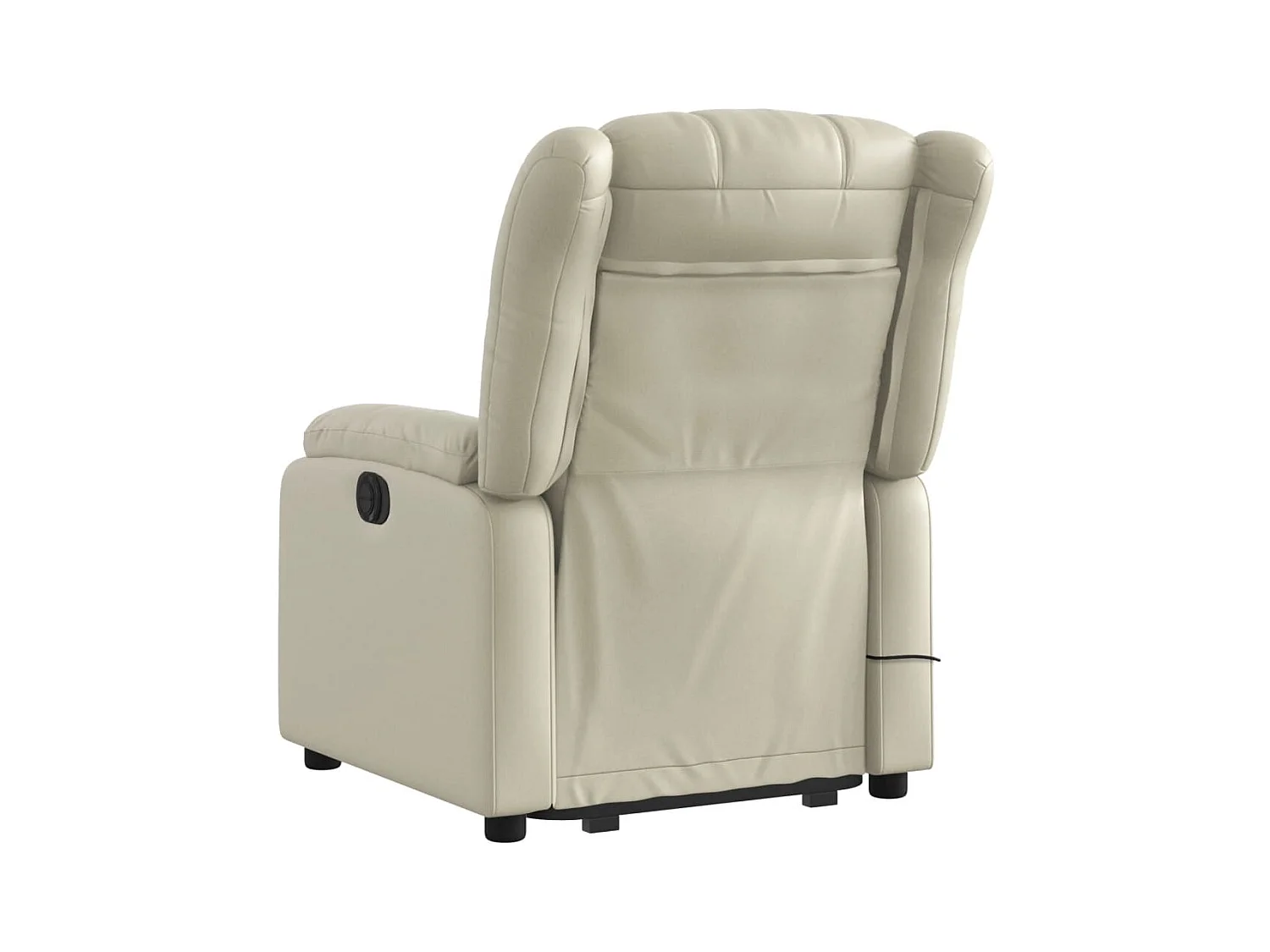 Fauteuil inclinable-Chaise de relax-Fauteuil de Massage Crème Similicuir SHL1566