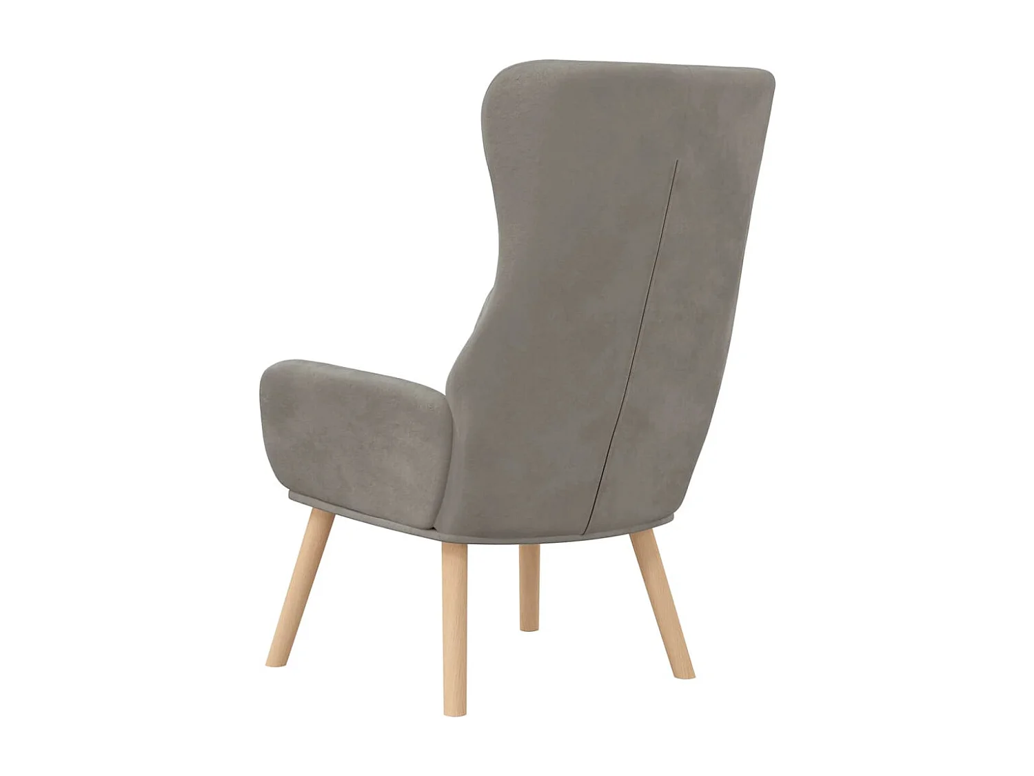 Relaxsessel | Lounge Sessel Hellgrau Samt SHL65919